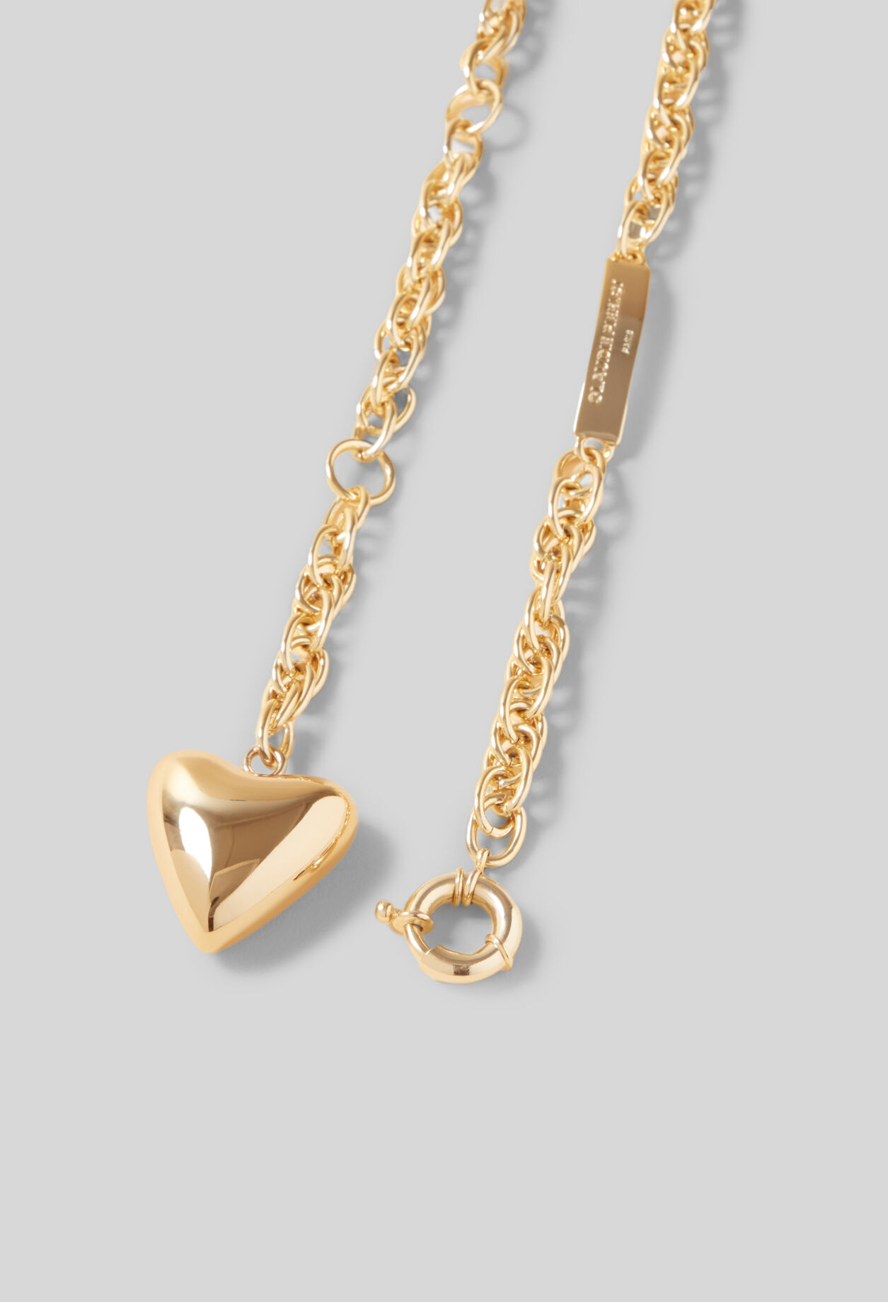 Ceinture cha&icirc;ne torsadée coeur