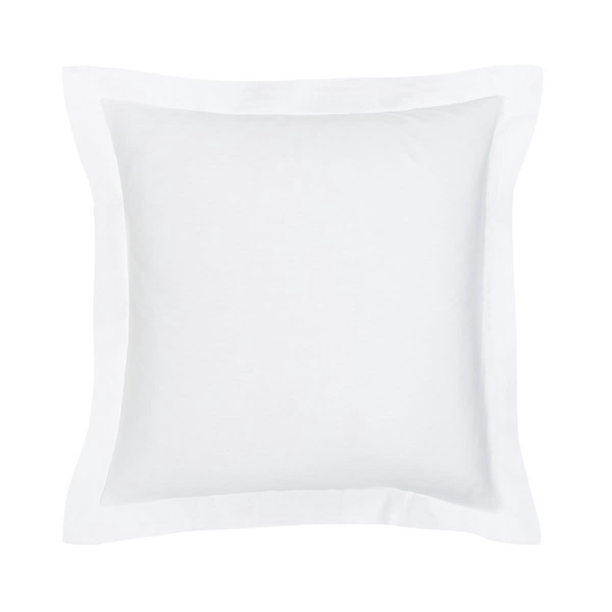 ORGANIC - Taie d'oreiller volant en Coton Bio Blanc 63x63 cm