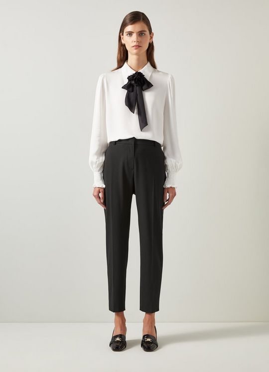 Mariner Black Cigarette Leg Trouser