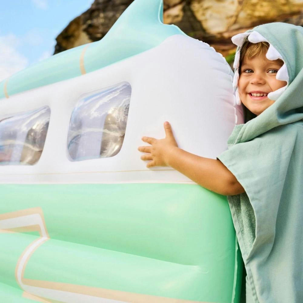 - Poncho de plage vert monstre (3 ans et +)