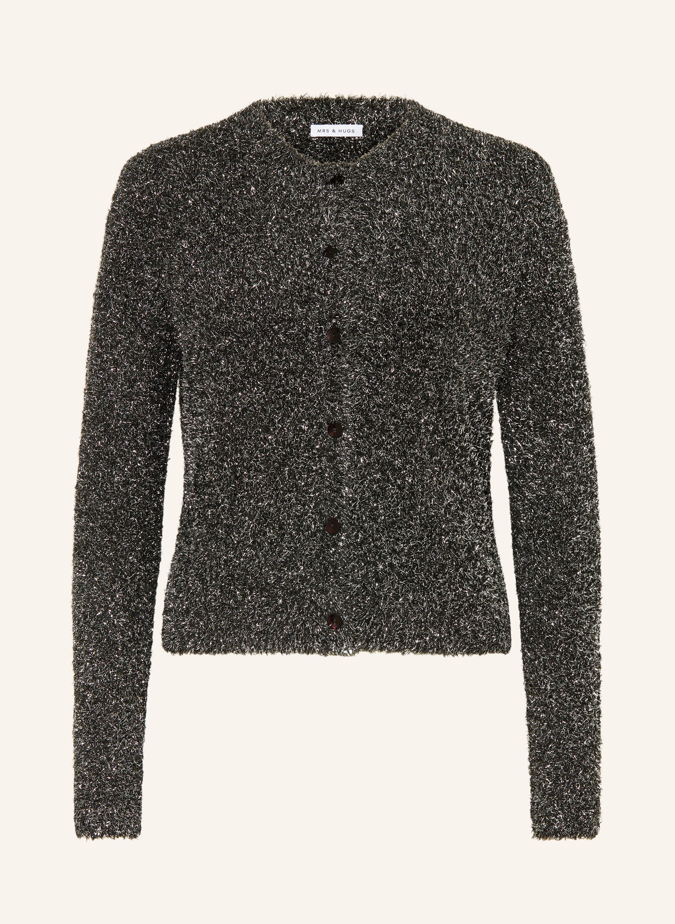 MRS & HUGS Strickjacke mit Glitzergarn
