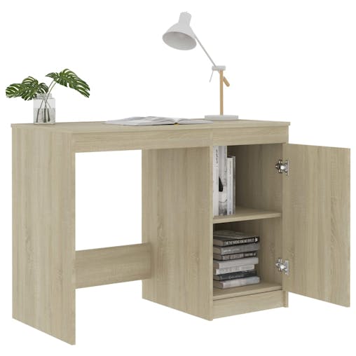 NNEVL Desk Sonoma Oak 100x50x76 cm Chipboard