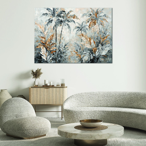 Feeby Obraz na płótnie, Palmy Liście Abstrakcja 60x40