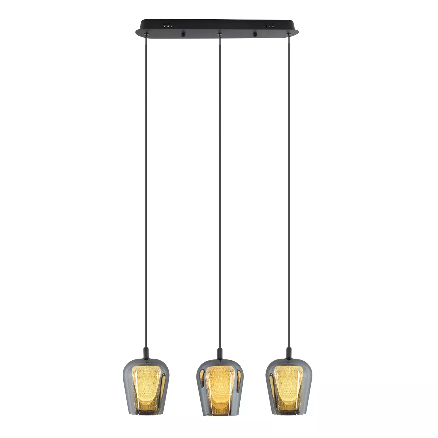 Lampa Wisząca Keso 3xLED czarna PL0141-3