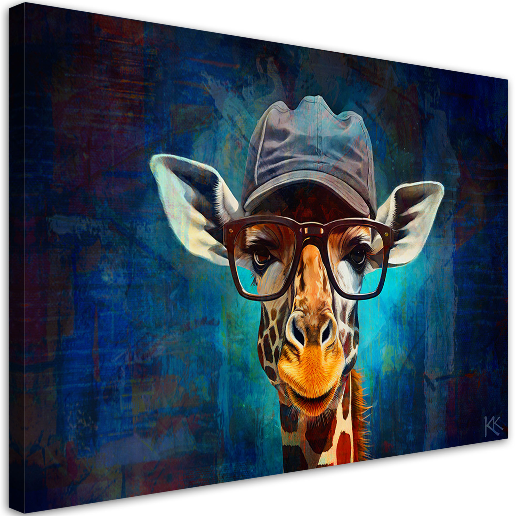 Feeby Obraz na płótnie, Żyrafa Pop Art 60x40