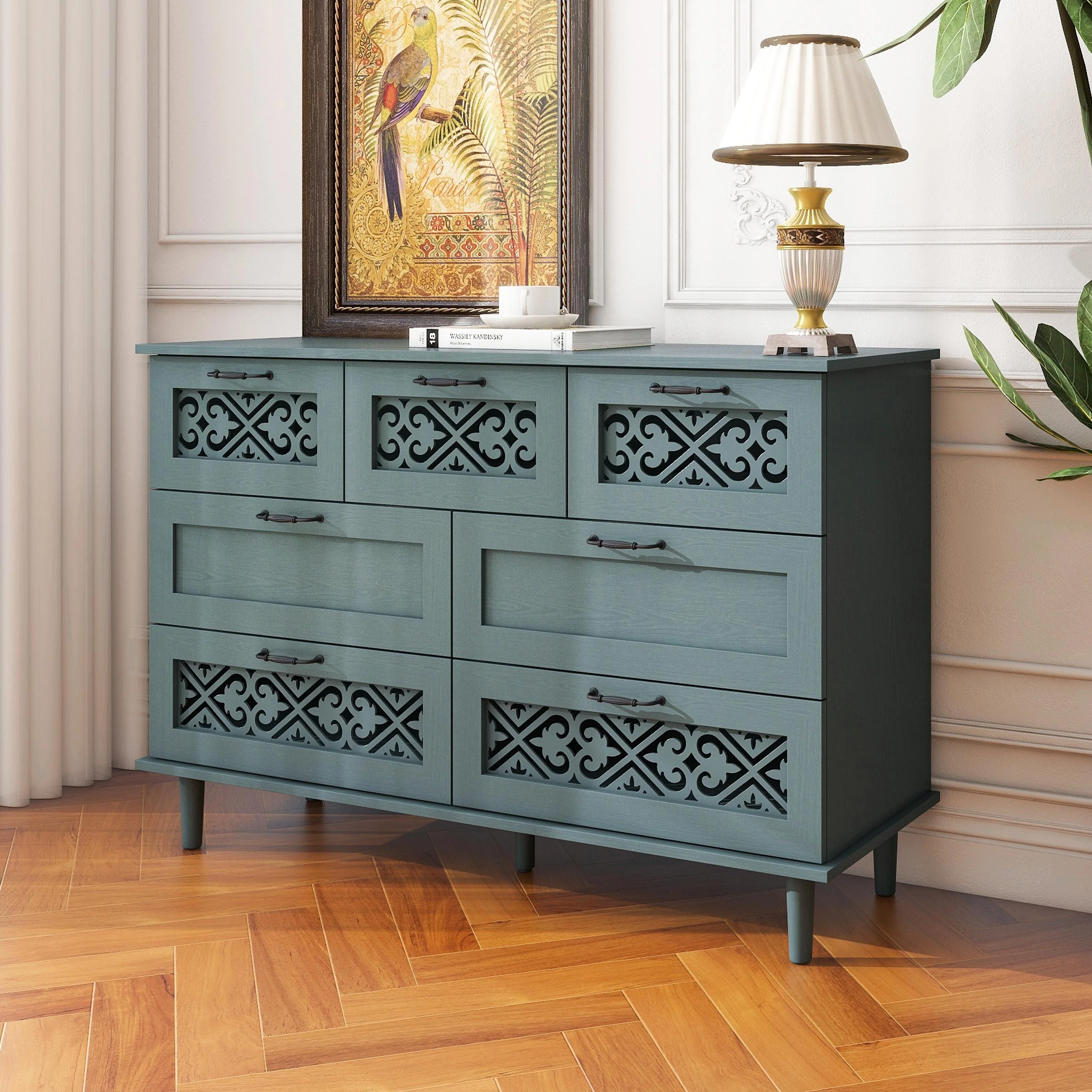 Seven-Drawer Dresser for Bedroom
