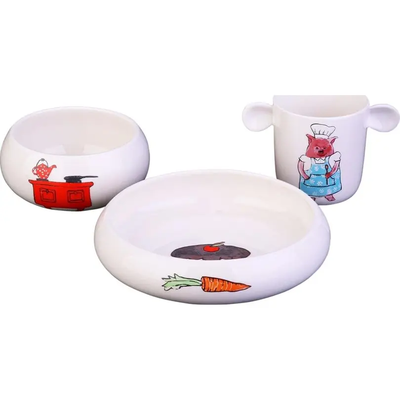 Kinder Geschirr-Set 3-teilig Rosie