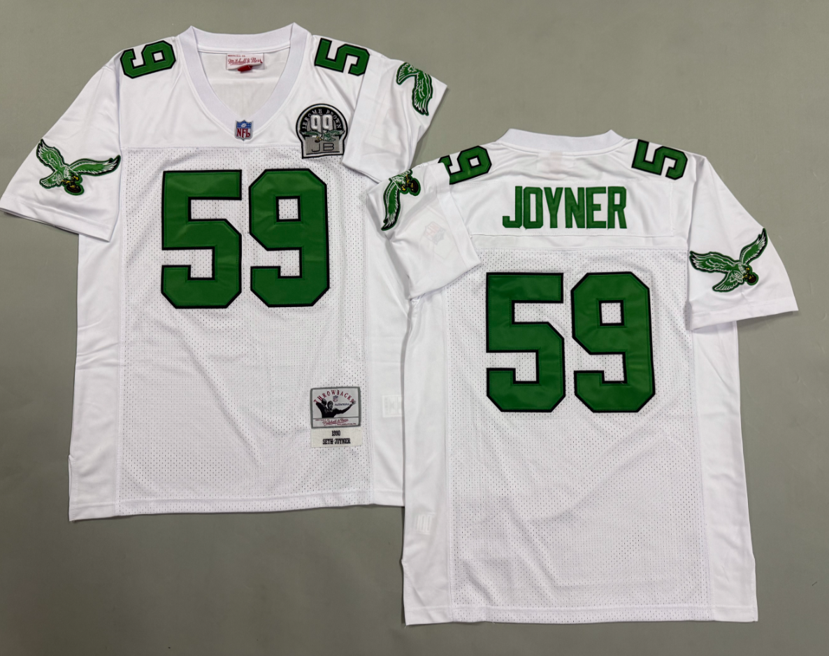 Seth Joyner Philadelphia Eagles Authentic Throwback Retired Player Jersey