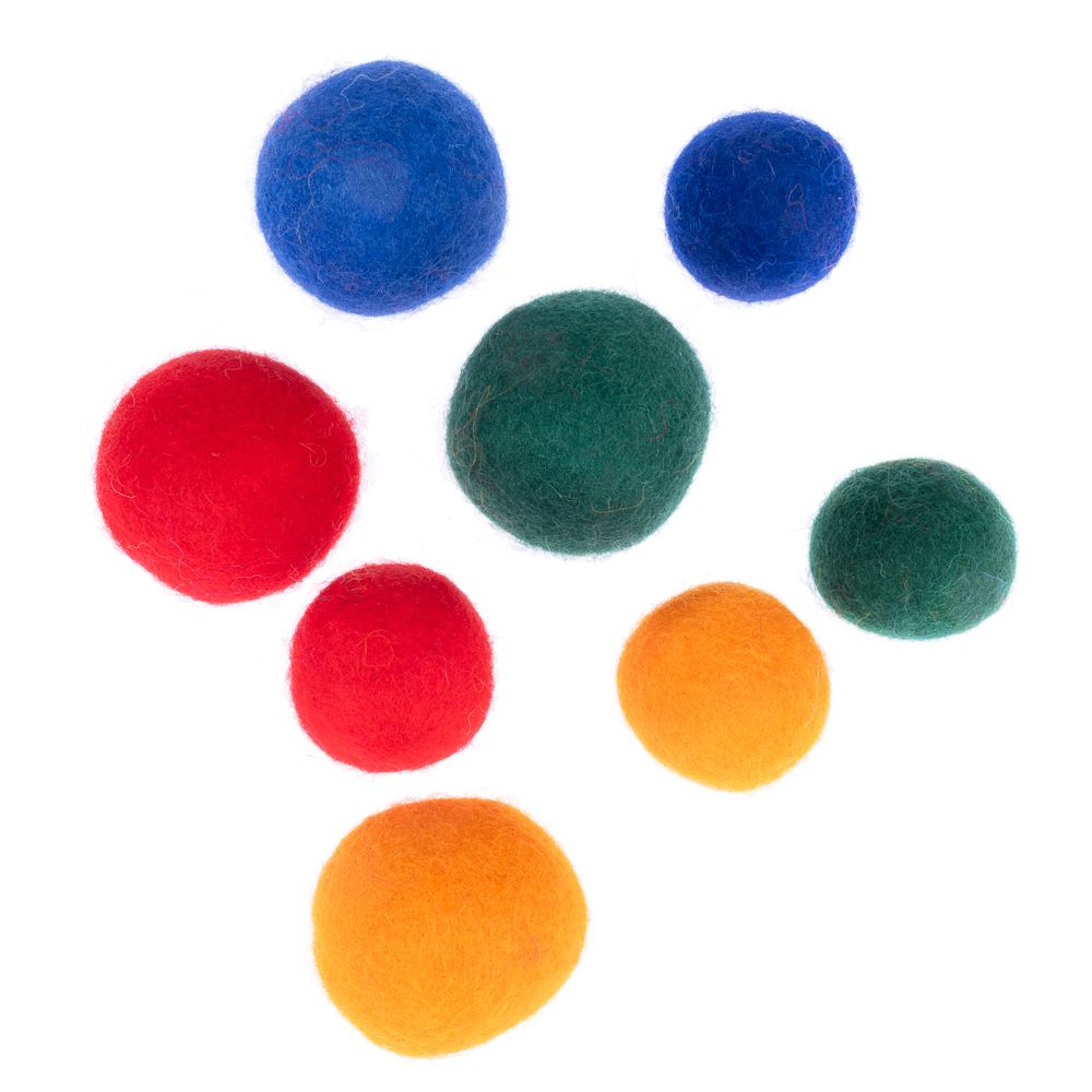 zooplus Basics Felt Balls Cat Toy Set