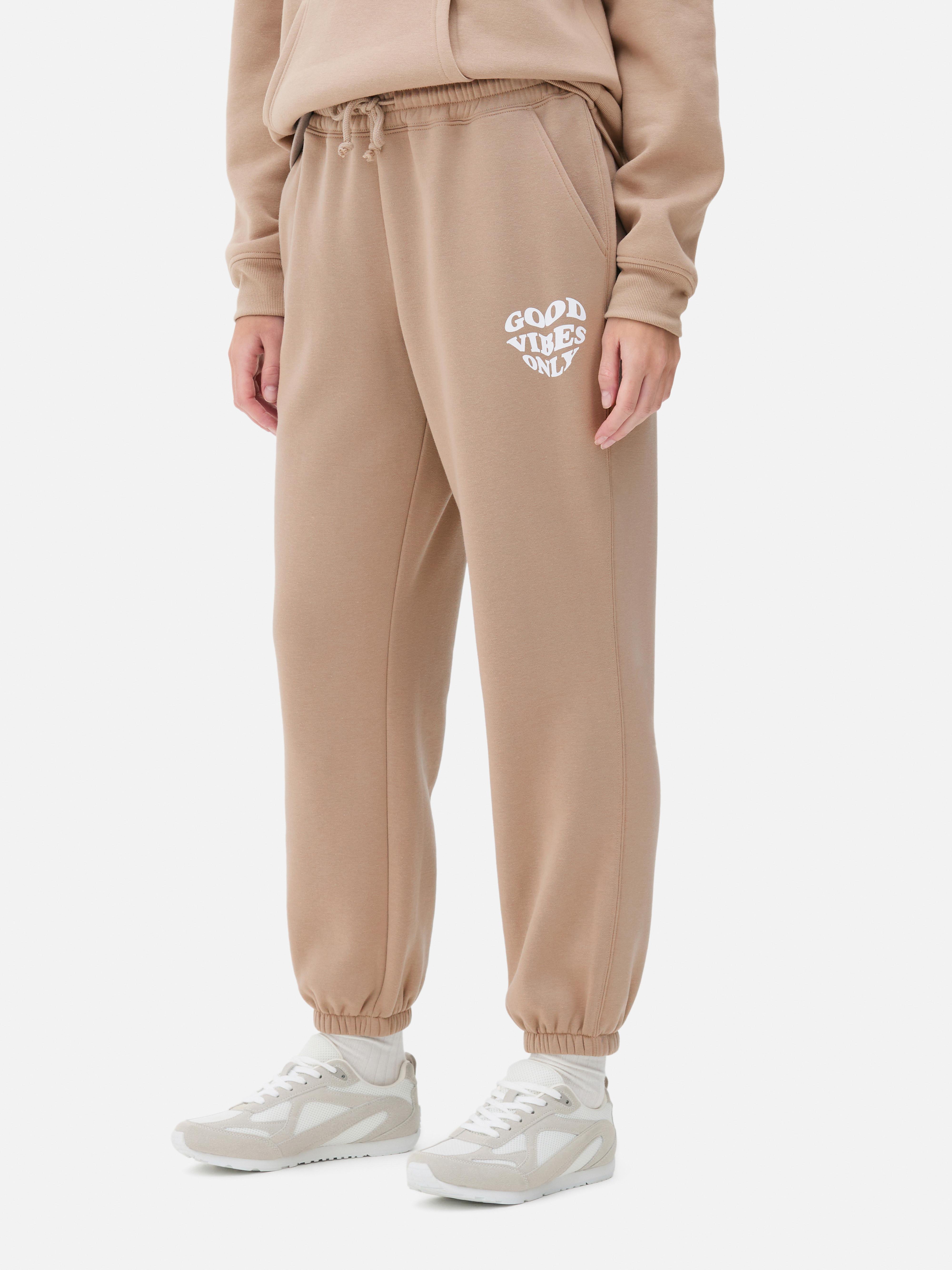 Cuffed Printed Sweatpants