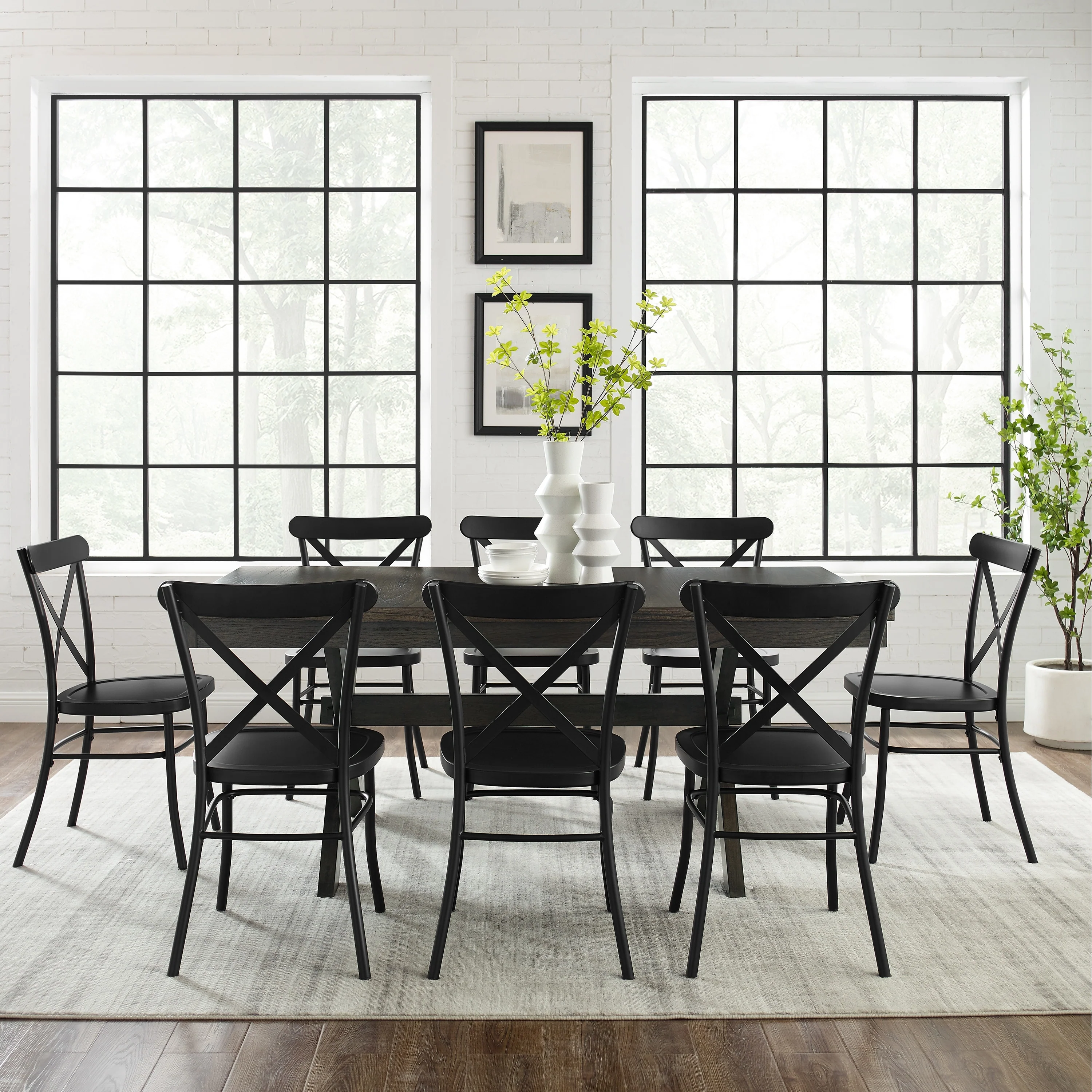 Crosley Hayden 9Pc Dining Set W/Camille Chairs
