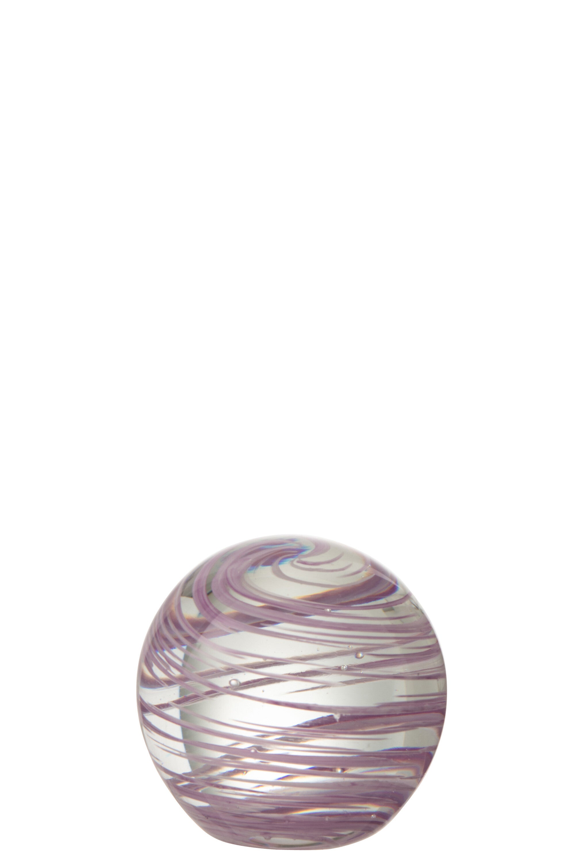 J-Line presse-papier Draaikolk - glas - paars - small