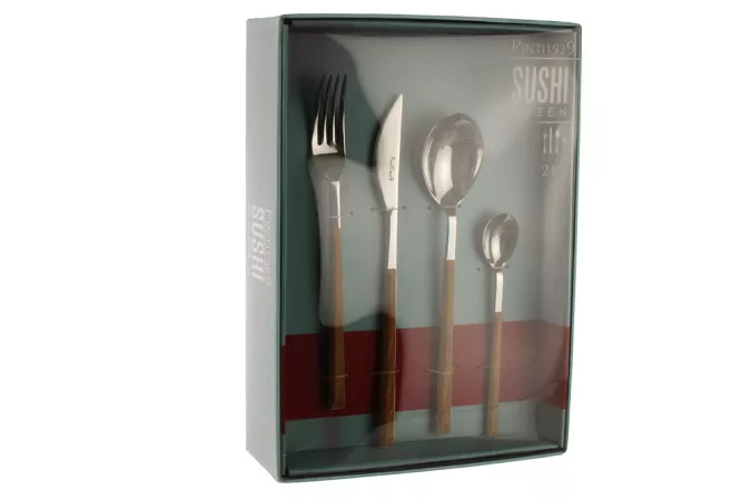 Komplet sztućców 24 cz. na 6 osób PINTI1929 - Sushi Queen Tek (2.5 mm) - pudełko 23.17C0.7091.K24