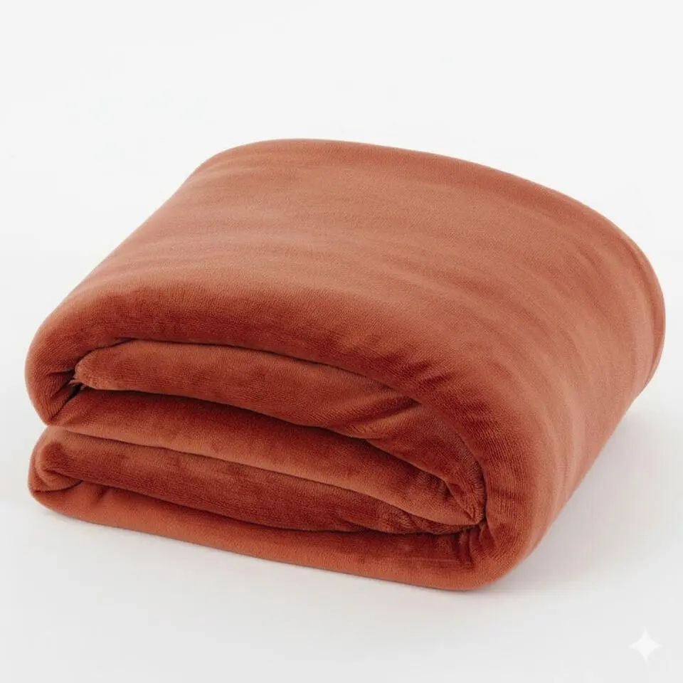 Mica decorations - Fleece deken - terra - 120 x 150 cm