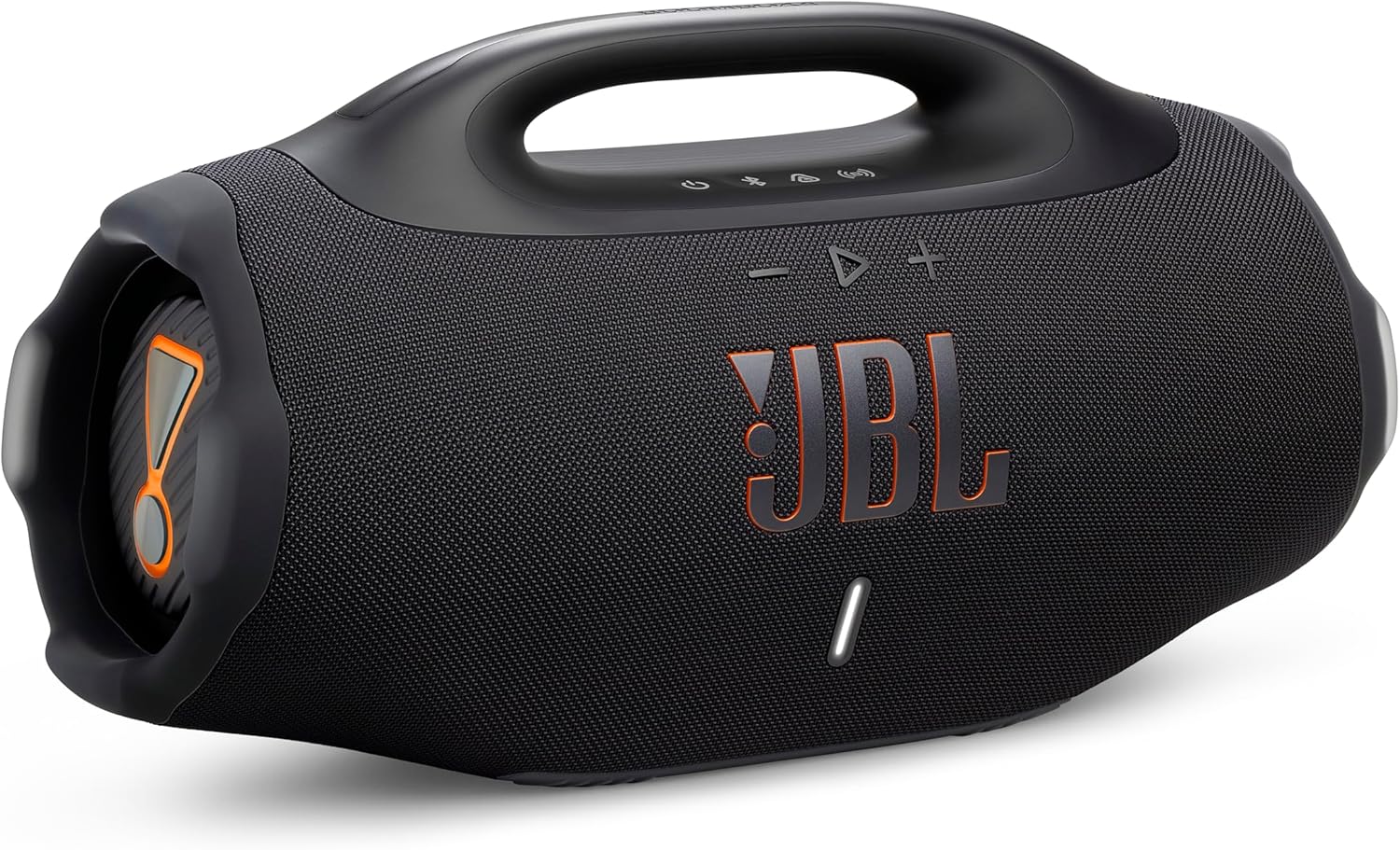 JBL Boombox 4 - Most Powerful Portable Waterproof Speaker with Massive Pro Sound  Up to 34 Hours of Playtime  & Multi-Speaker Connection by Auracast™ (Black)