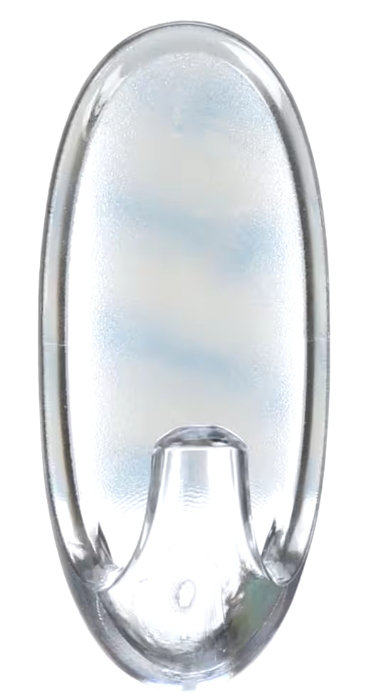 Command Medium Clear Hooks and Strips, Damage Free, 2-lb Capacity