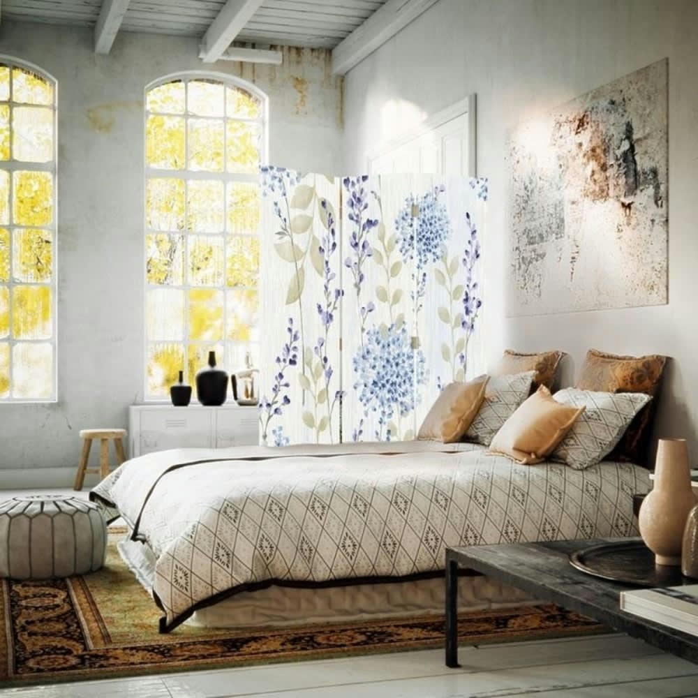 - Paravent - Cloison Country Blossoms 110x150cm (3 volets)