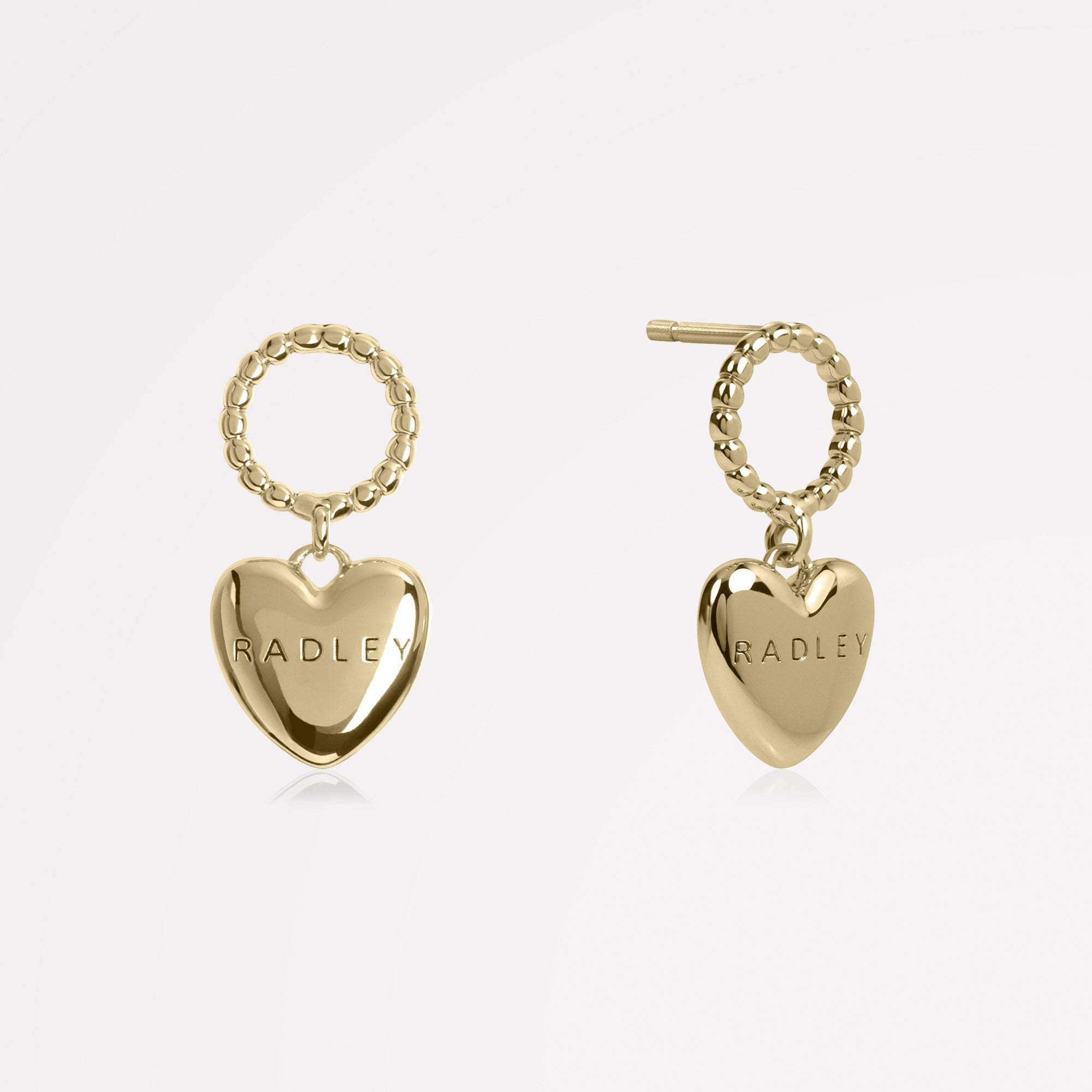 Lovett Way 18ct GP Hanging Heart Earrings - RYJ1522S