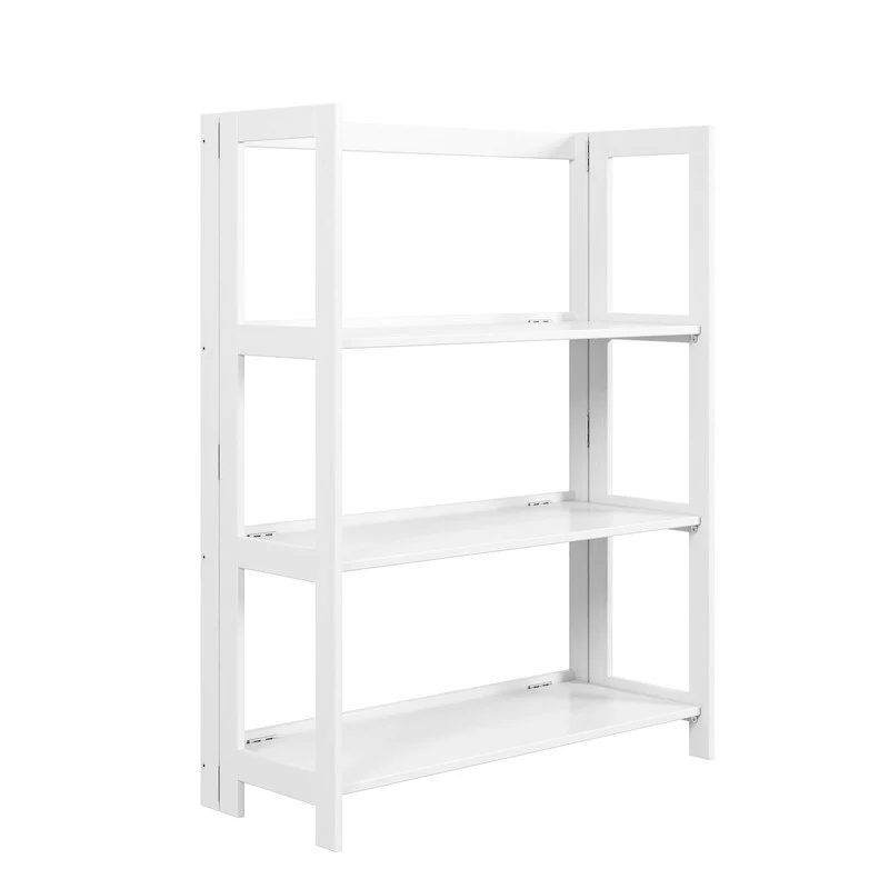Jela Solid Wood 3 Shelf Folding Bookcase - White