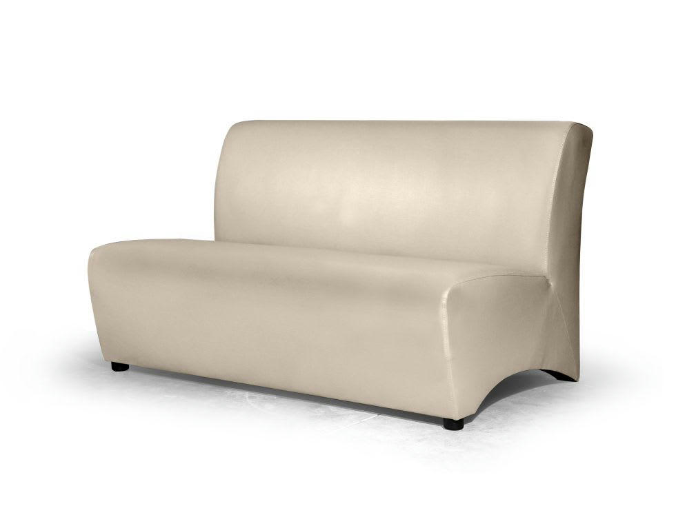 KIMBERLY - Canapé 2 places en velours beige