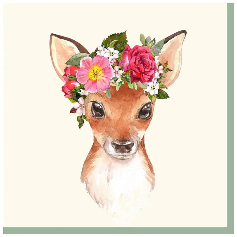 Serviette 20er-Set Floral Deer