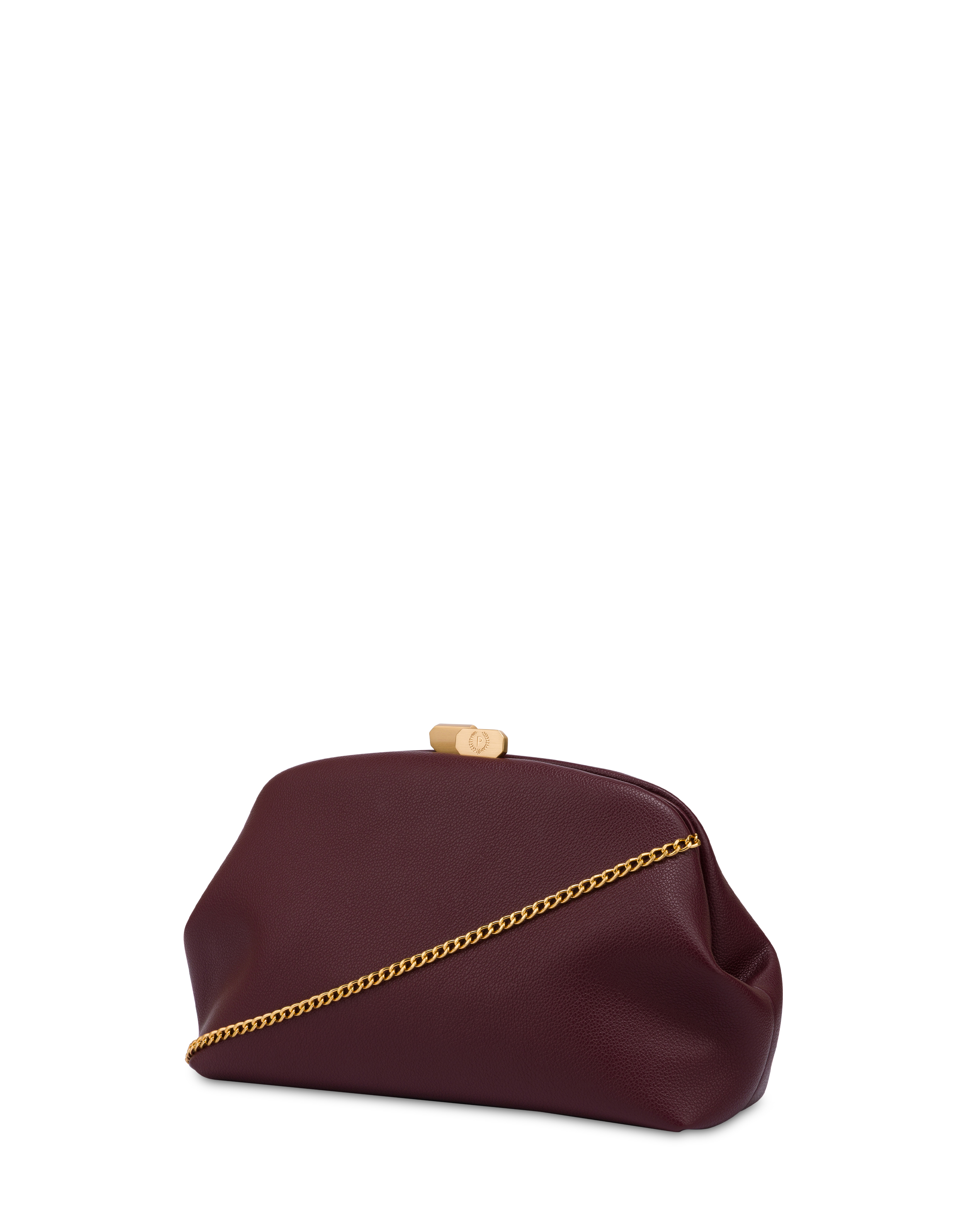 Pochette Cloud In Mini Grained Pu Burgundy