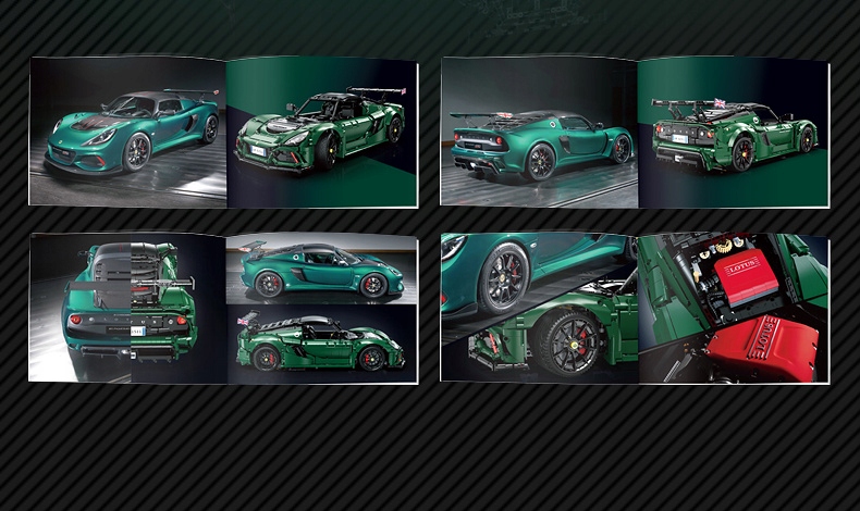 KLOCKI CADA ZESTAW LOTUS EXIGE CUP 430 1:8 SAMOCHÓD 54 CM 3730 EL.