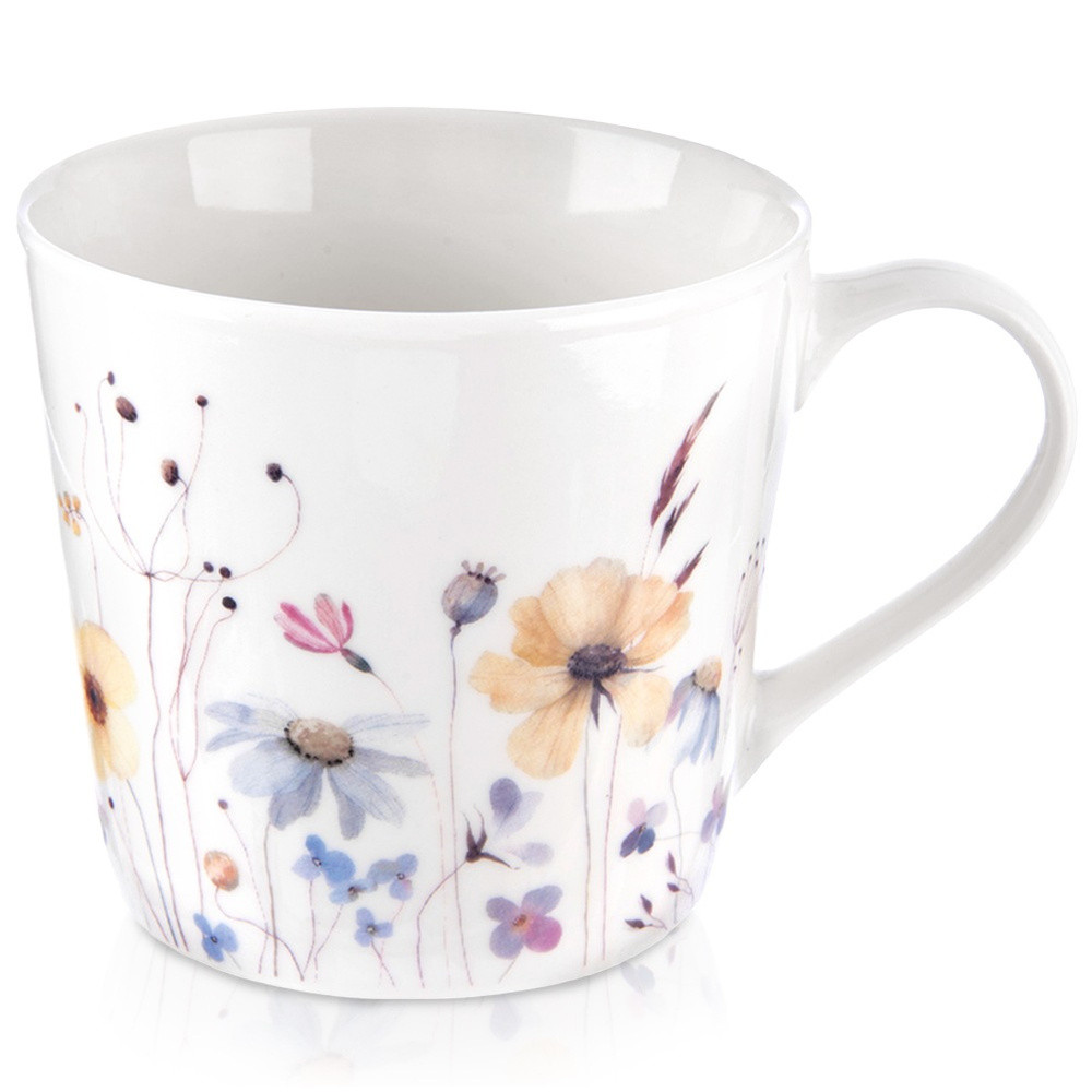 Kubek porcelanowy kwiaty 430 ml