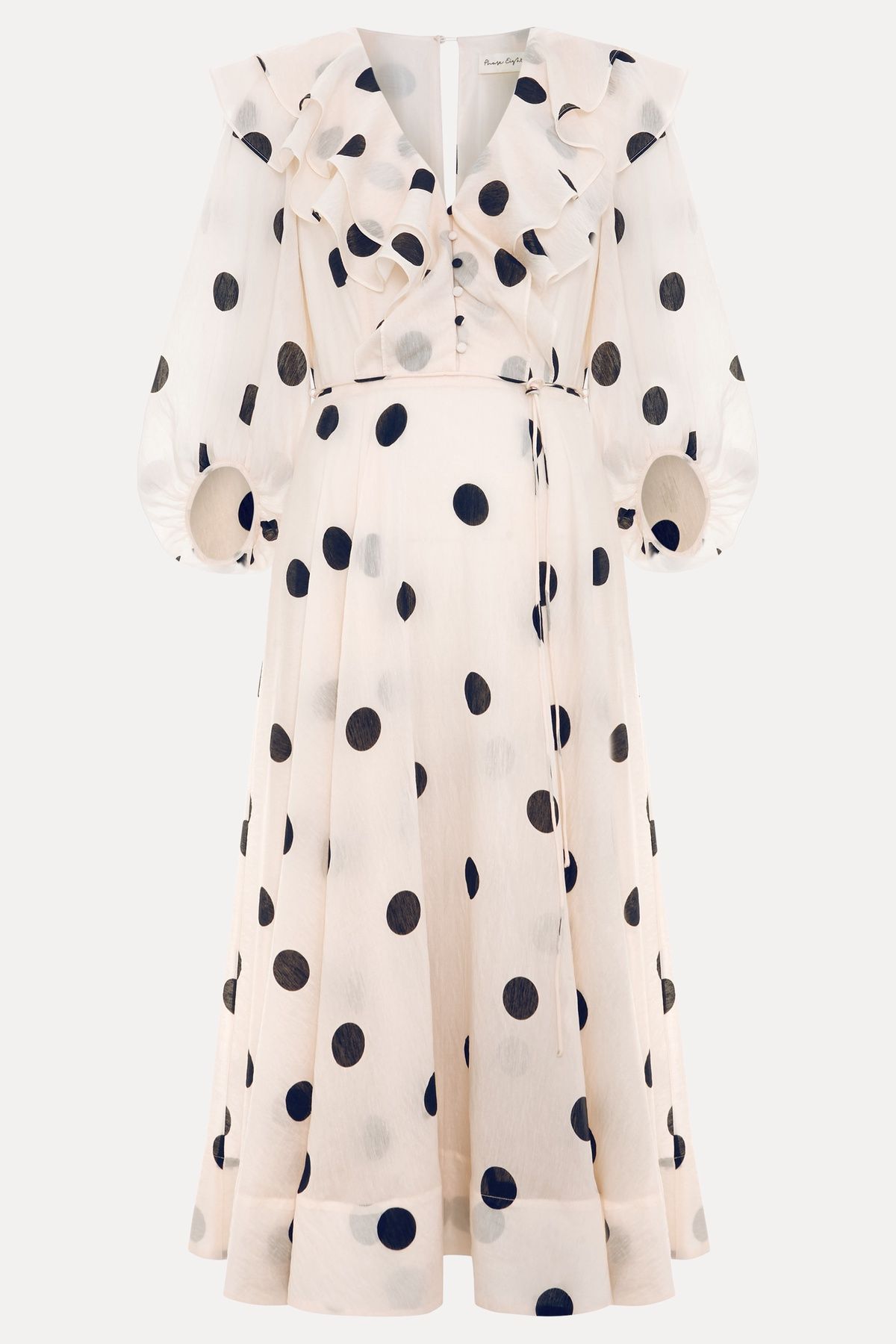Phase Eight Jaqlyn Ruffled V-Neck Midi Dress