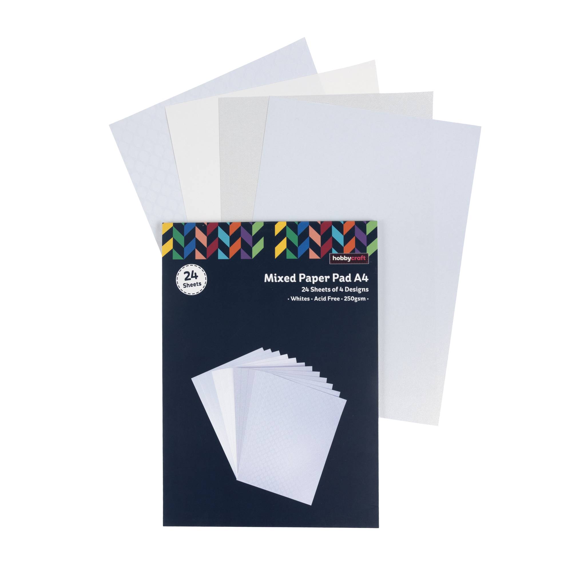 Mixed White Paper Pad A4 24 Sheets
