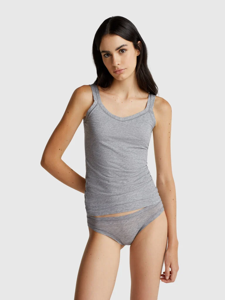 Tank top in super stretch cotton