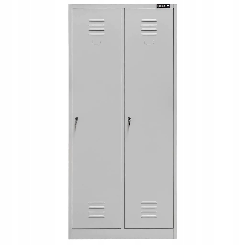 Szafka Metalowa Ubraniowa Socjalna BHP 180x80x50cm Szara Mega-M