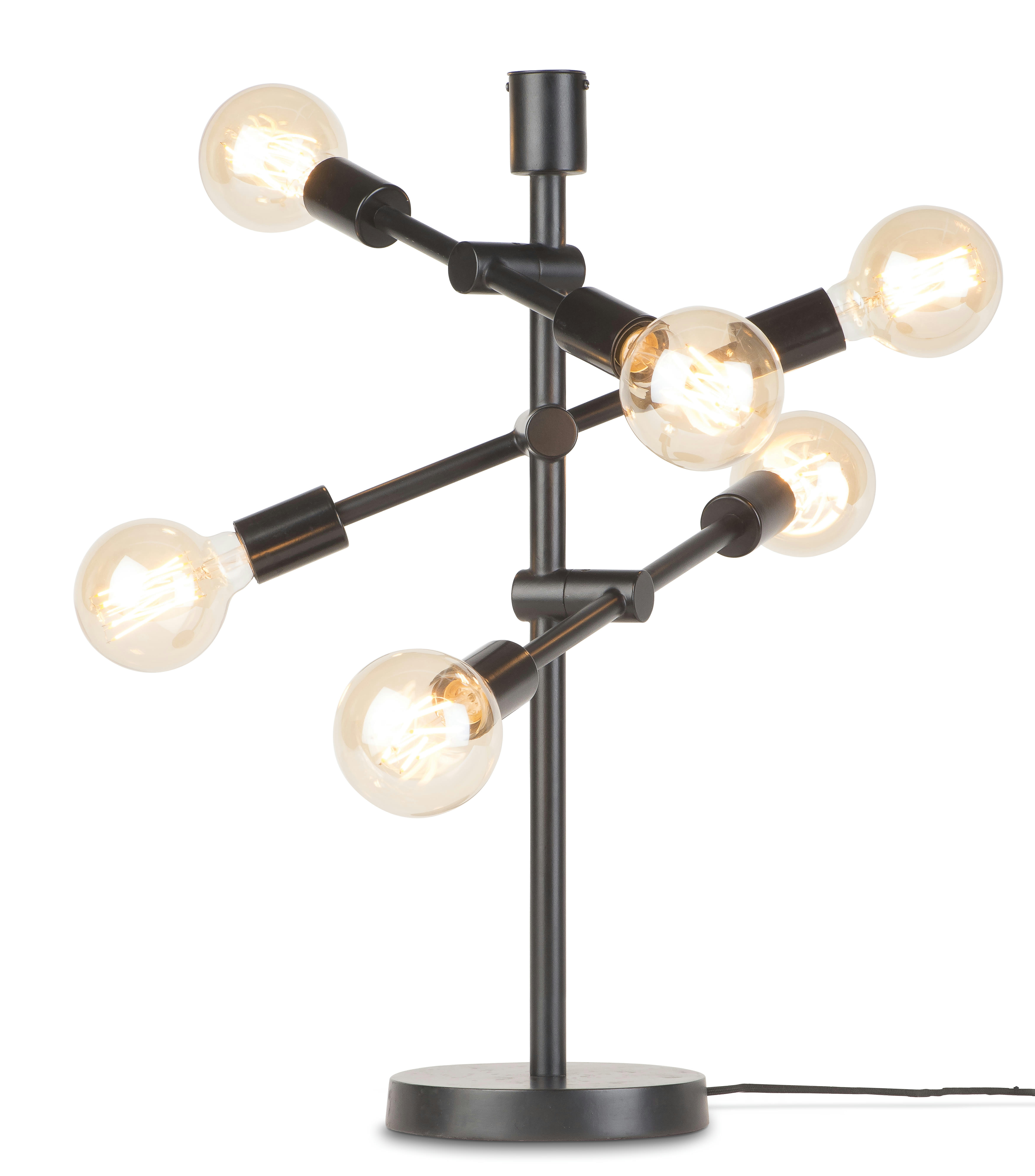 NASHVILLE - Lampe à poser noire H64cm