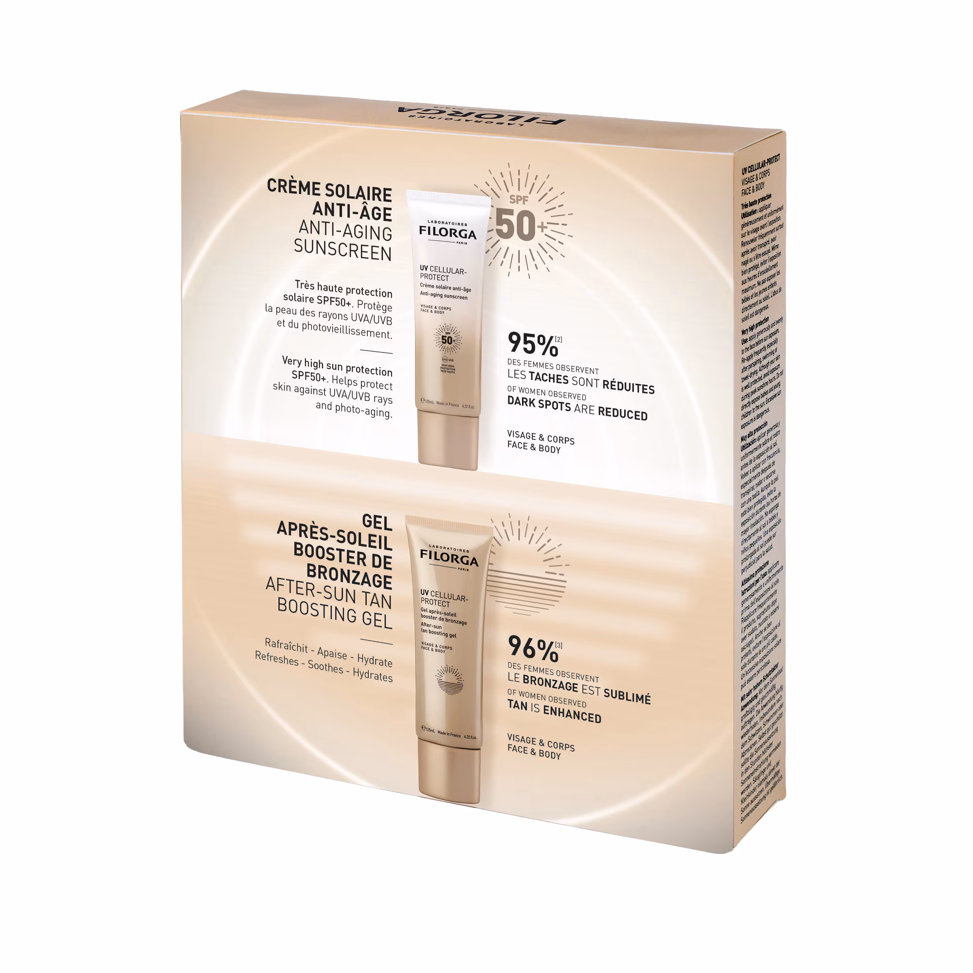 UV-CELLULARCoffret protection corps et après soleil