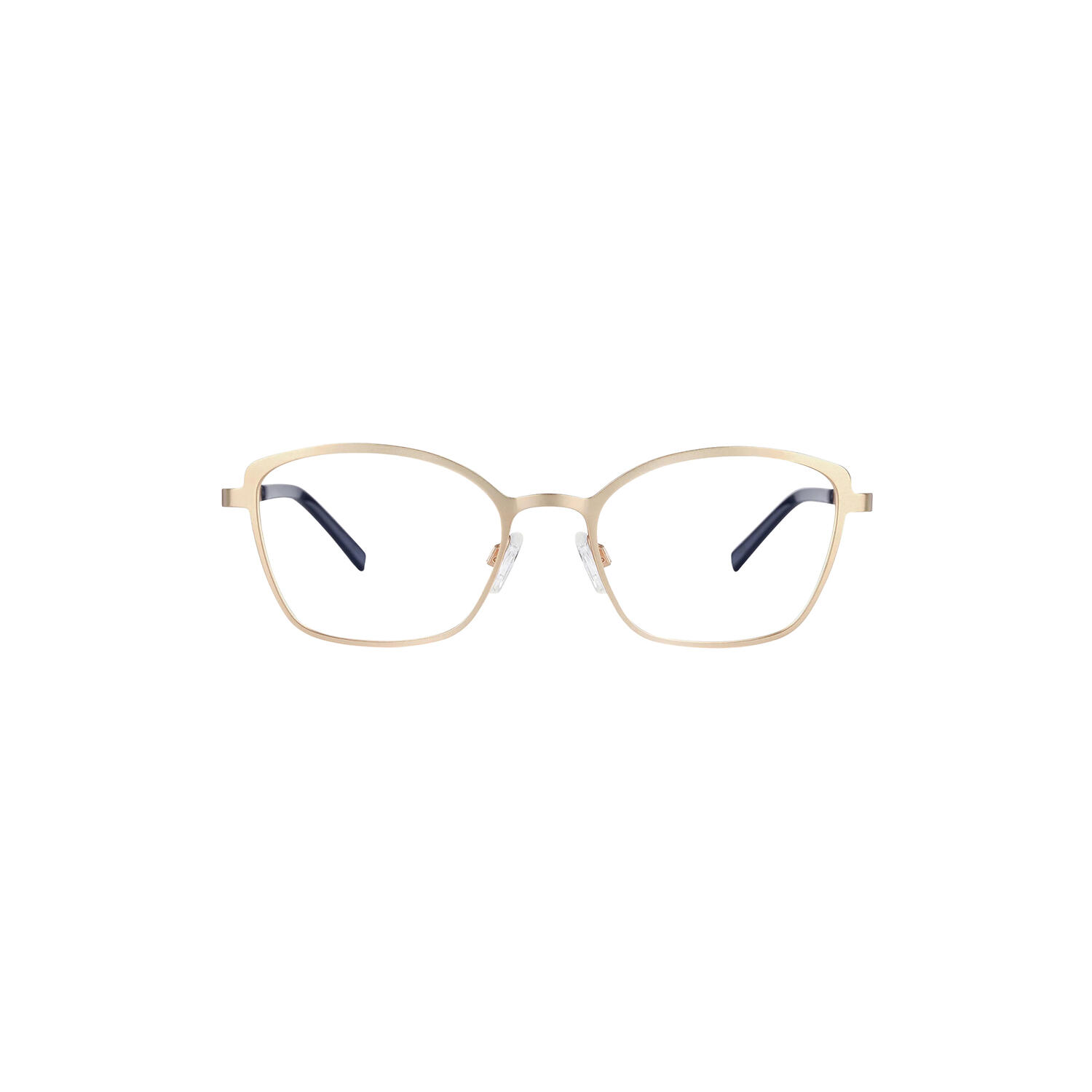 Ebeltoft l&aelig;sebrille, matte gold