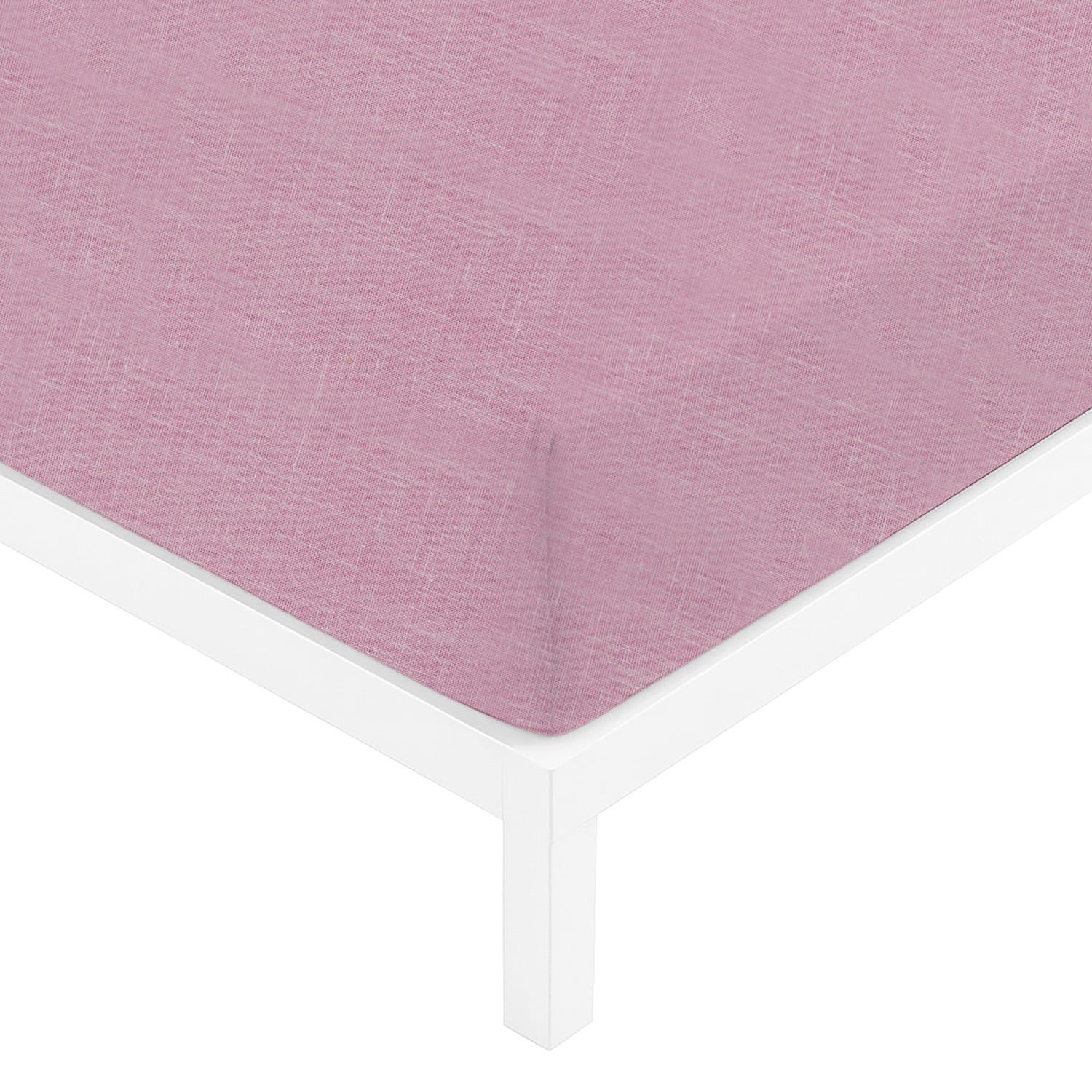 Lenzuolo con angoli matrimoniale melange malva