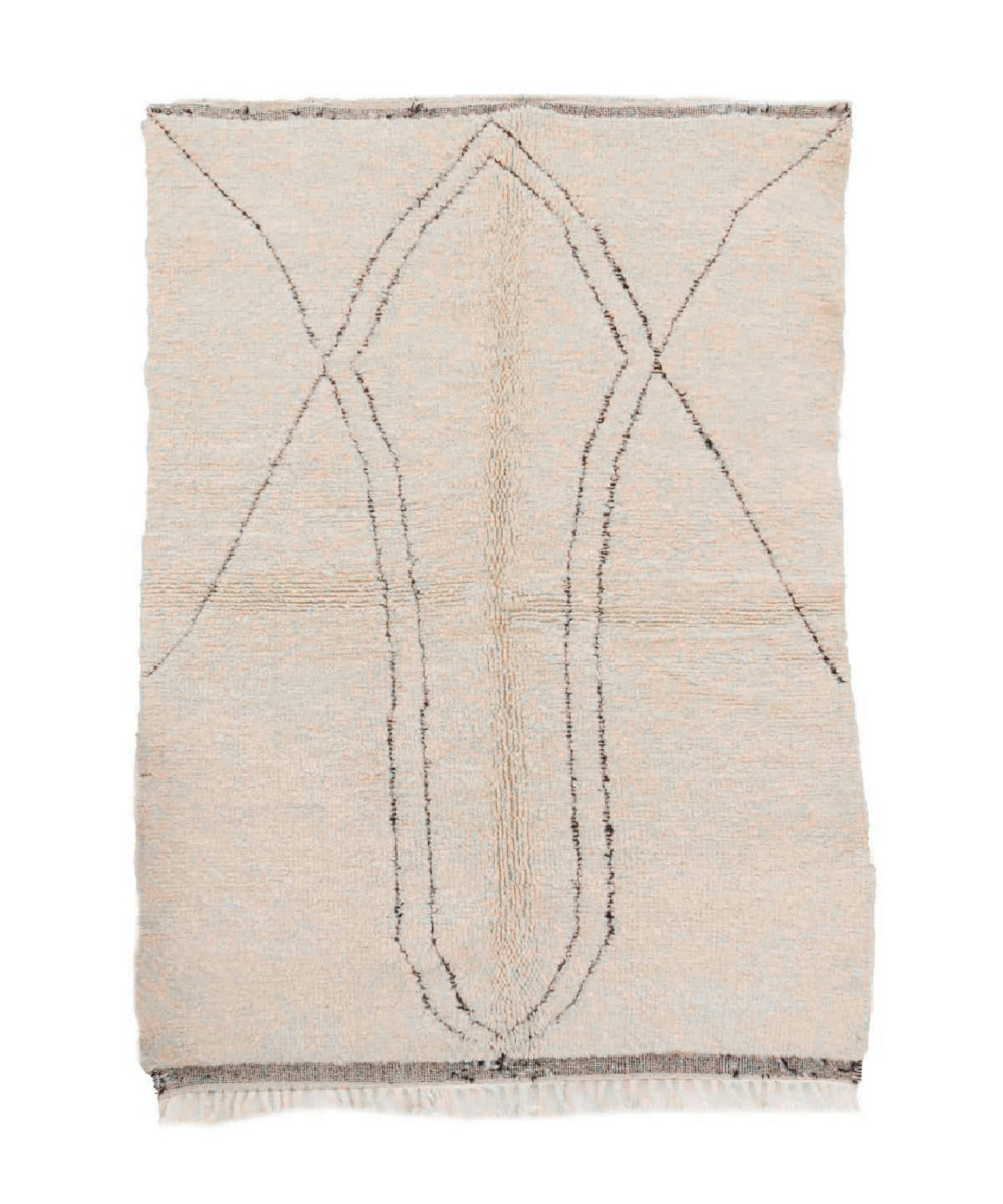 BERBERE - Tapis Berbere marocain pure laine 163x242