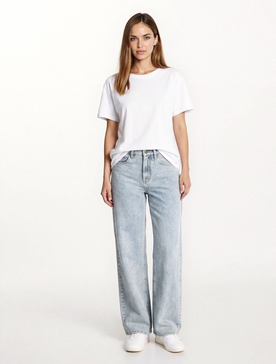 Μπλούζα με στρογγυλή λαιμόκοψη