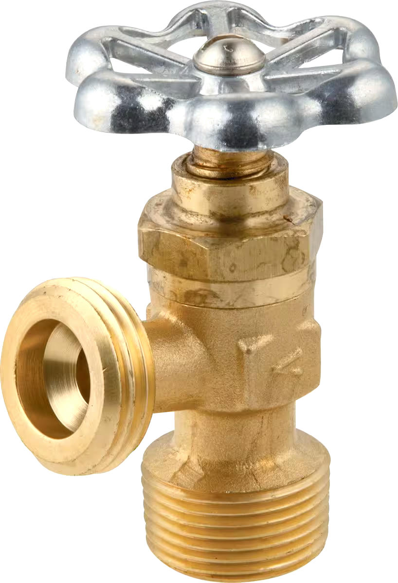 PlumbShop Sediment Outdoor Faucet Valve, Multi-Turn Operation, 3/4-in
