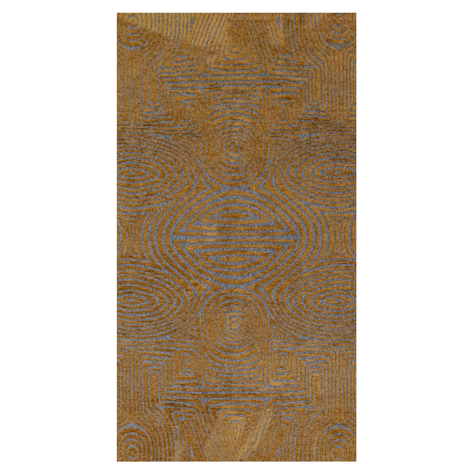 Lola&Moi vloerkleed Gold Stone - goud - 80x150cm