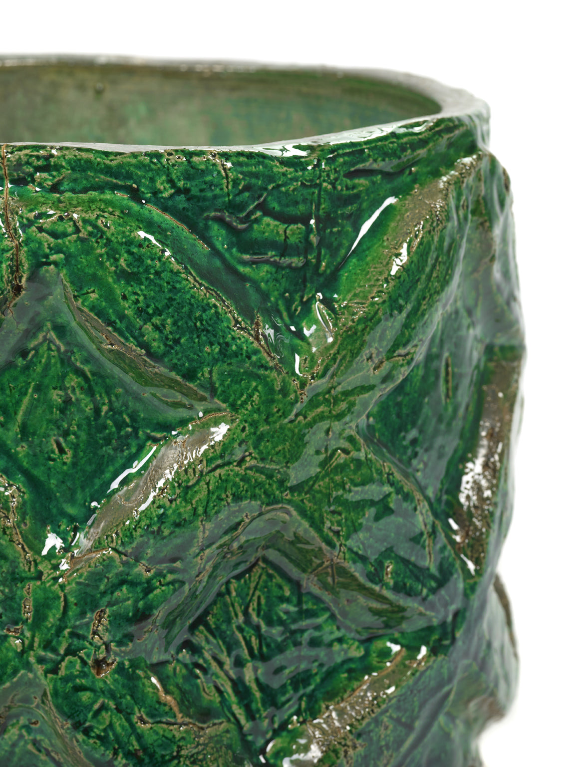 Serax Bloempot-Sierpot Look At Me Bella Silva Groen D 33 cm H 28 cm