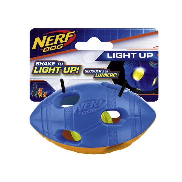 Spielball, LED, orange/blau, Gr. S, für Hunde