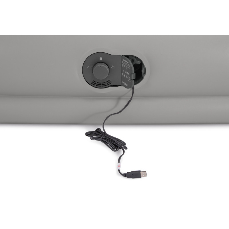 Matelas gonflable Prestige Mid Rise Flex pump USB 152 x 203 x 30 cm INTEX