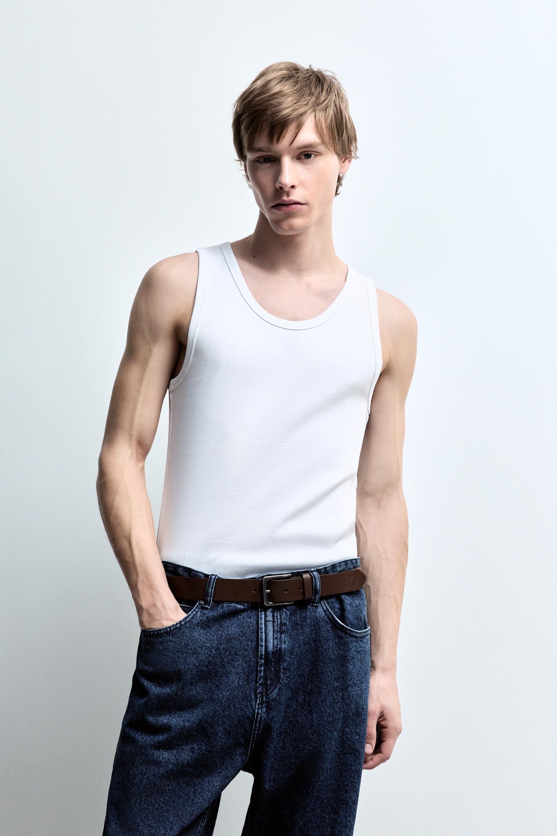 Camiseta tirantes canalé