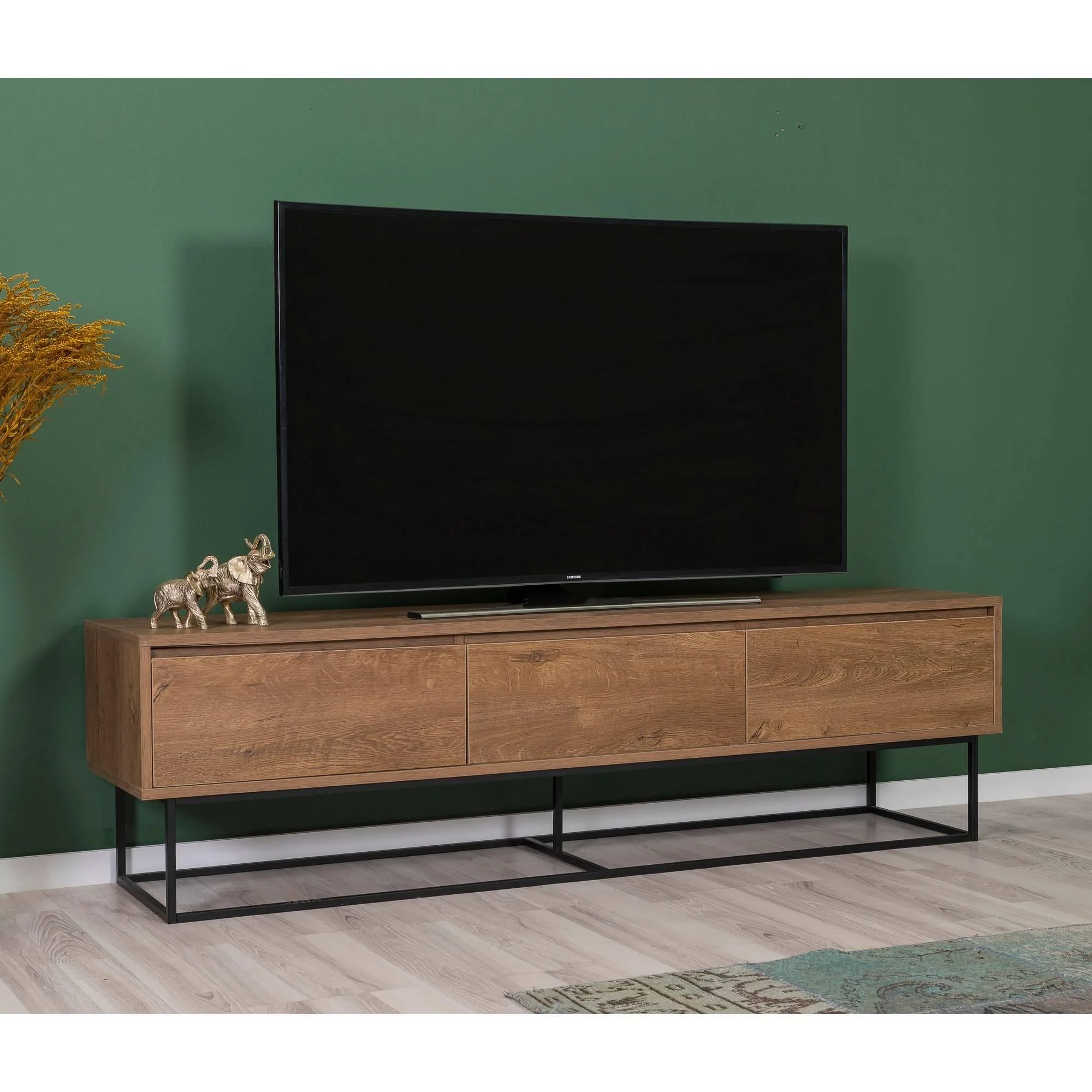 Set van TV-meubel en wandkast Laxus