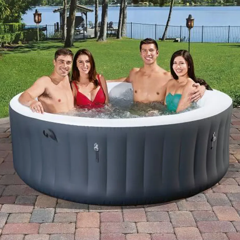 BESTWAY Inflatable Spa - Lay-Z-Spa™ BAJA - 175 x 66 cm - 2 to 4 places - Round (With cover, pump, cartridge and diffuser)
