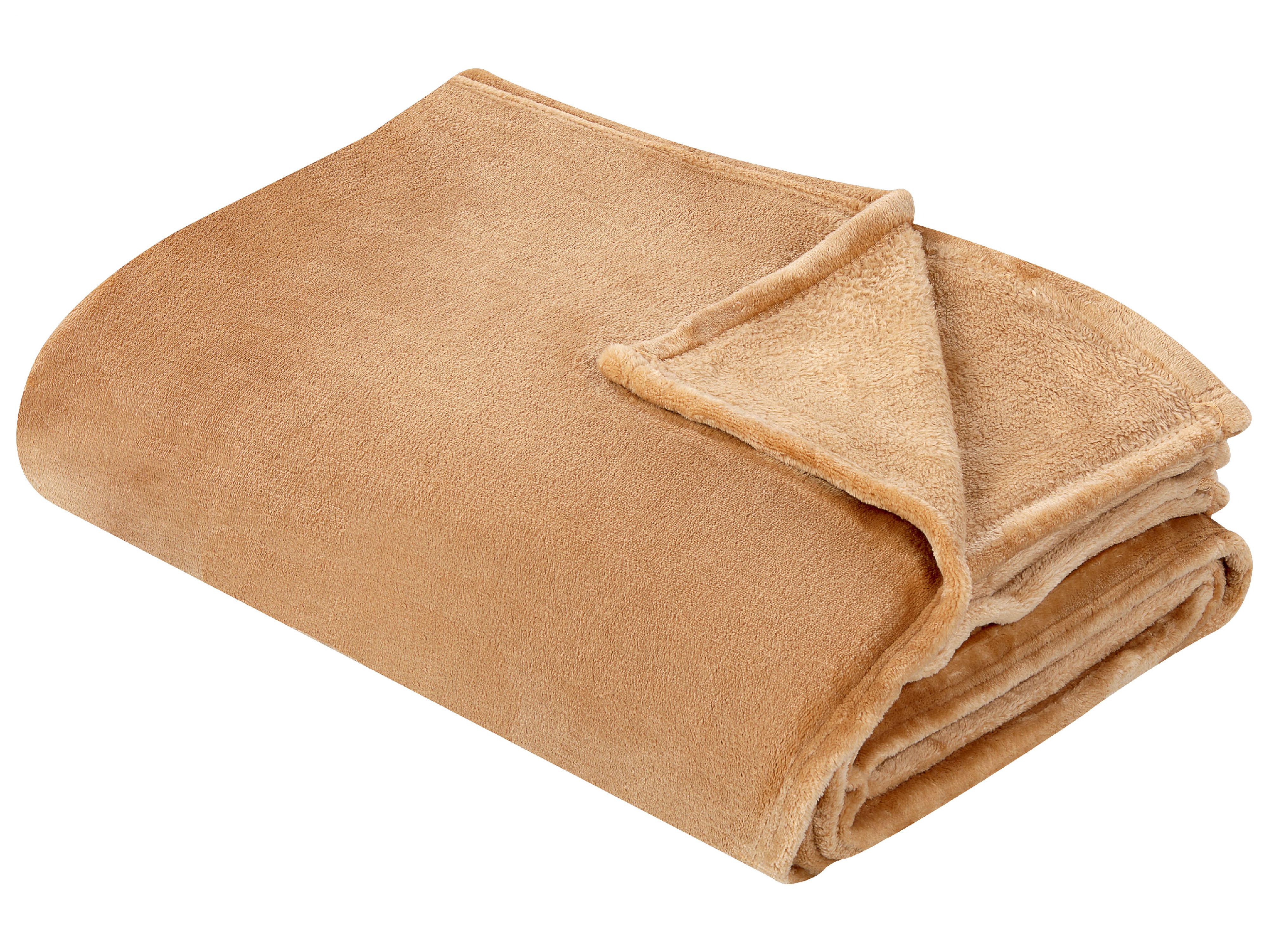 Blanket BAYBURT 150 x 200 cm Sand Beige