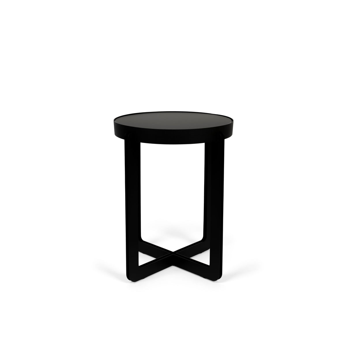 Zuiver Centre Bijzettafel Rond 42,5 cm Zwart