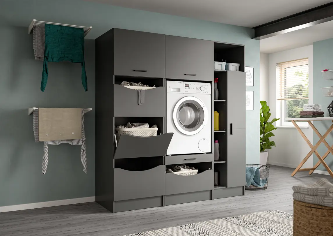Waschmaschinenschrank 3-teilig Free