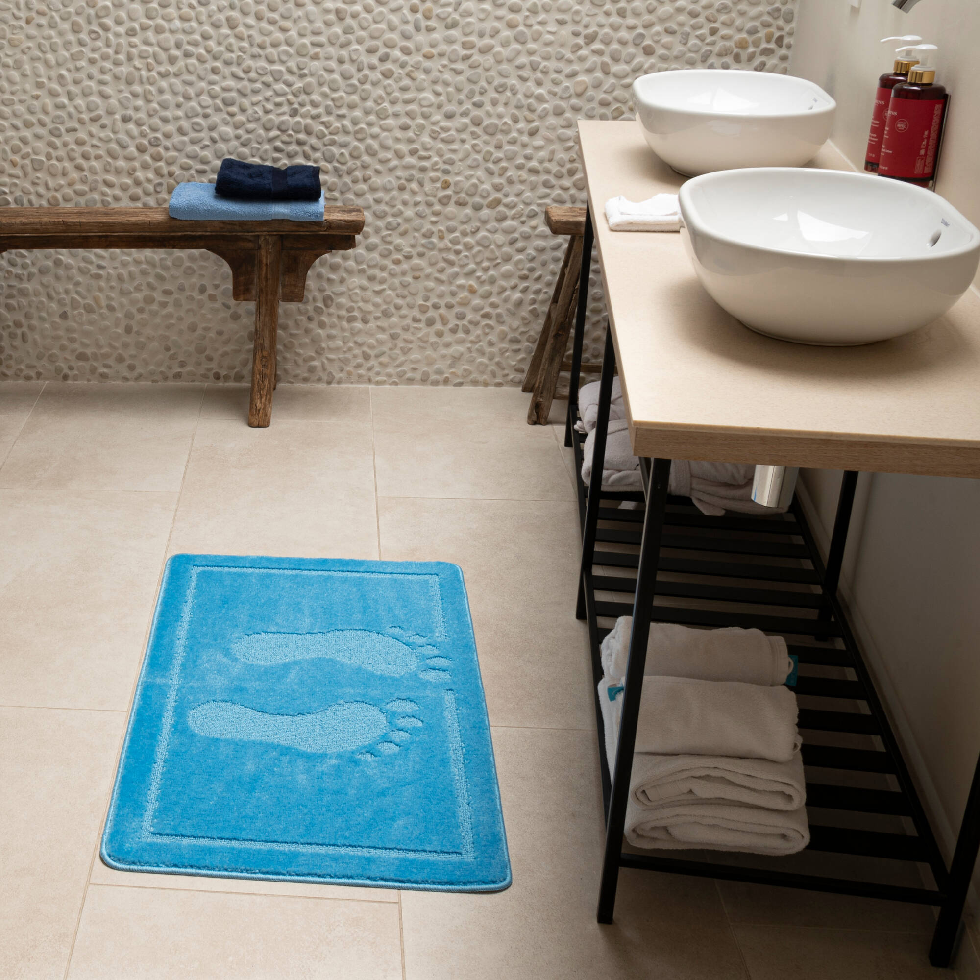 Tapis de bain motif fantaisie